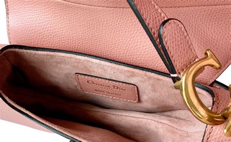 inside of dior saddle bag